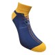 Sneaker blue sport socks with a plush sole Zipper