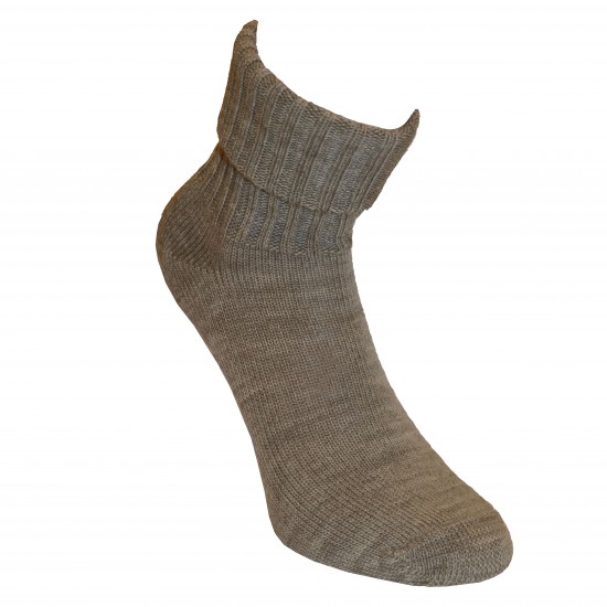 Warm Ripe wool socks Brown melange