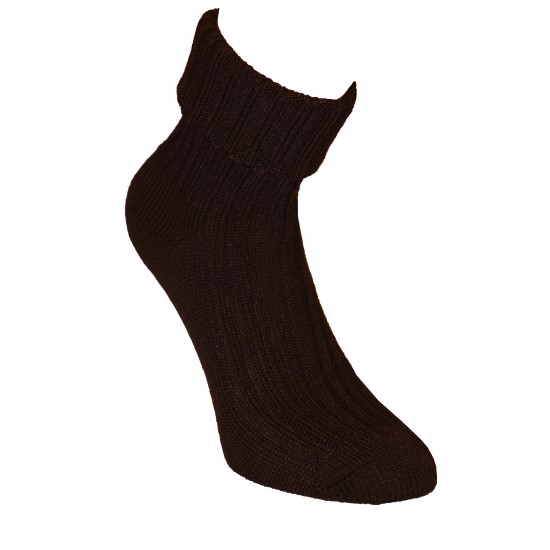 Warm Ripe wool socks Dark brown