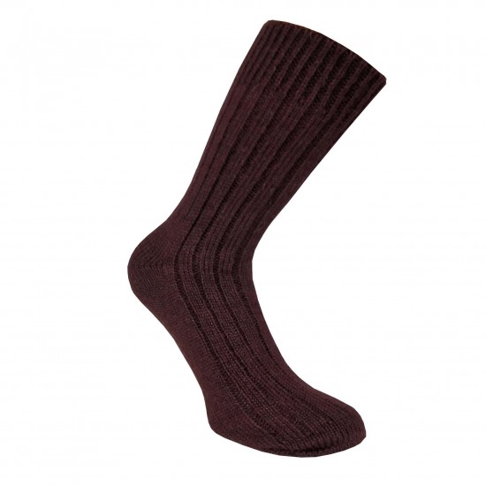 Warm Full Ripe wool socks Eggplant