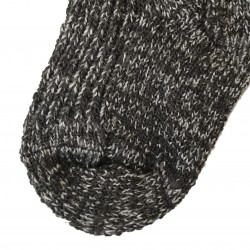 Warm Full Ripe wool socks Black white melange