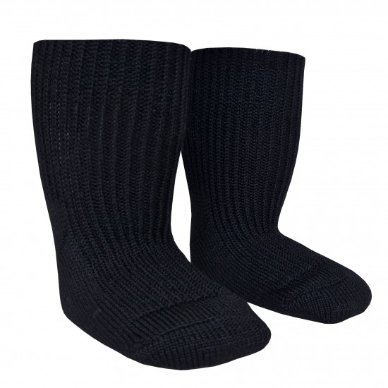 Very soft Extra fine 95% Merino wool Full Ripe socks Black