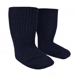 Very soft Extra fine 85% Merino wool Full Ripe socks Dark blue