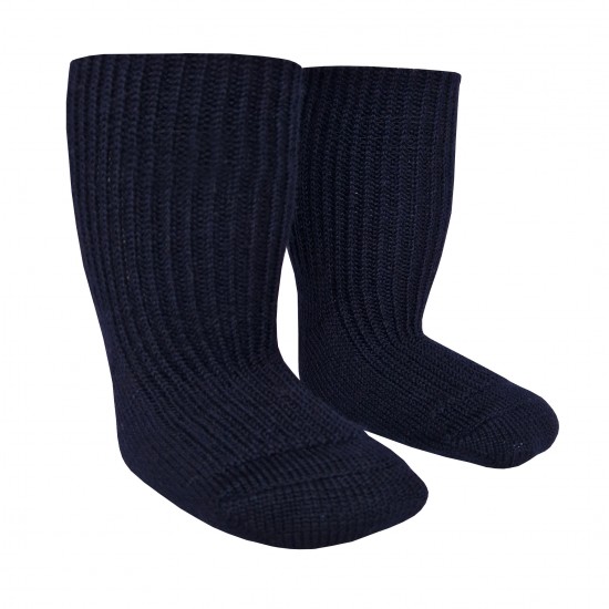 Very soft Extra fine 95% Merino wool Full Ripe socks Dark blue