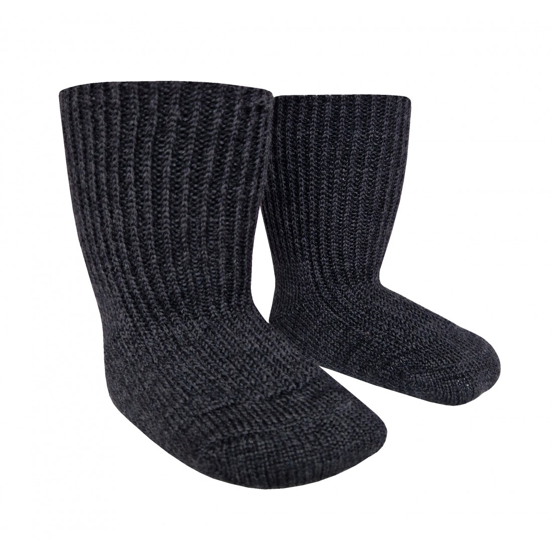 Labai švelnios Extra fine 95% merino vilnos Pilno Ripe kojinės Tamsiai ...