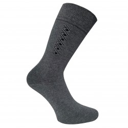 Men grey patterned socks Spiral