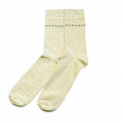 Vyriškos kojinės su rašteliu smėlio spalvos Juostos