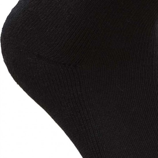 Non-binding diabetic socks with plush sole Black