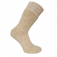 Warm, thick woolen socks Beige melange
