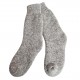 Warm, thick woolen socks Light grey melange