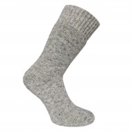 Warm, thick woolen socks Light grey melange