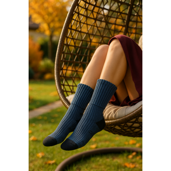 Technical active leisure socks with Coolmax fiber and Merino wool Dark gray