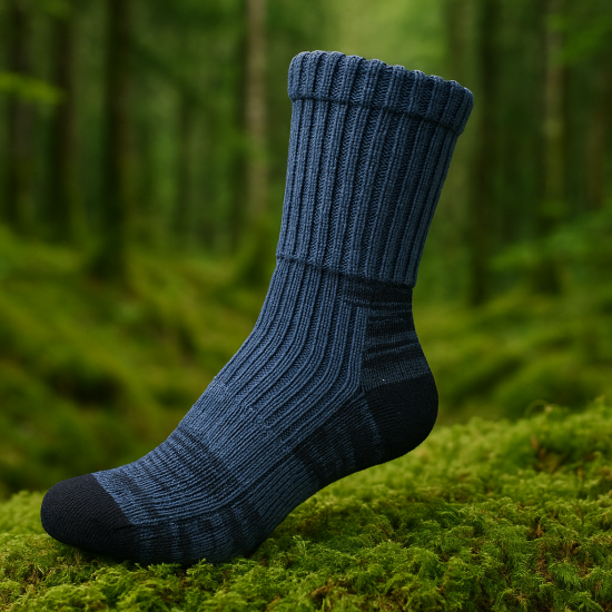 Technical active leisure socks with Coolmax fiber and Merino wool Dark gray