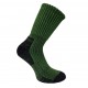 Technical active leisure socks with Coolmax fiber and Merino wool Dark green