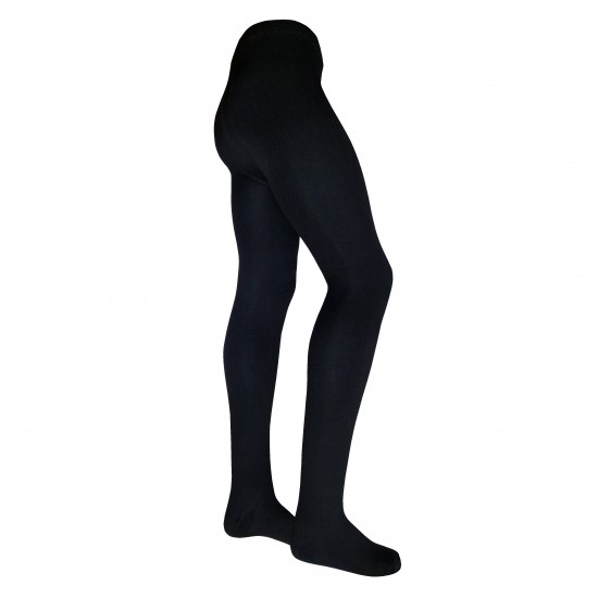 Thin 85% merino wool tights for mens Black