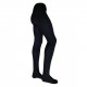 Thin 85% merino wool tights for mens Black