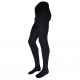 Thin 85% merino wool tights for mens Black