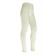 70% Combed cotton and 30% Merino wool thick leggings for kids Cream