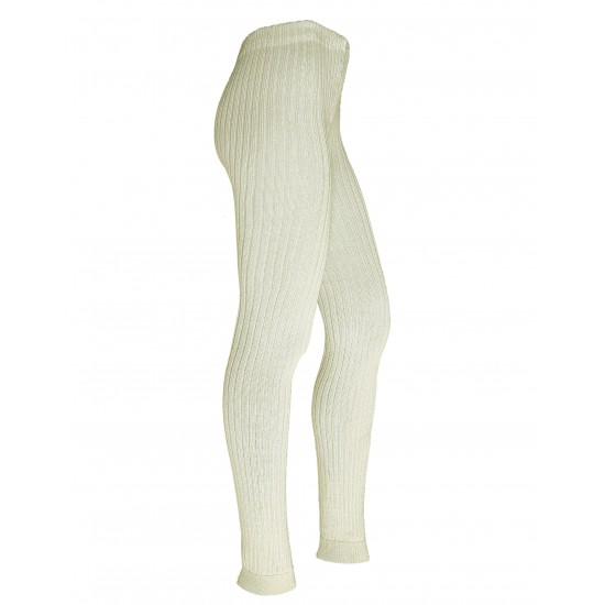 70% Medvilnės ir 30% Merino vilnos storos tamprės vaikams Gelsva