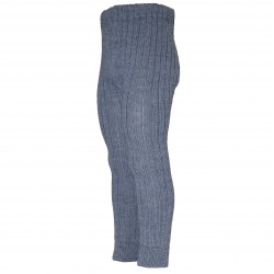 100% Wool thick leggings for kids light Denim