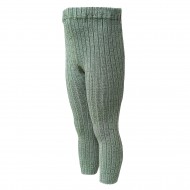 80% wool thick leggings for kids Greenich melange