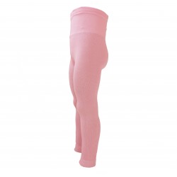 Pink plain thin leggings for kids Pastel