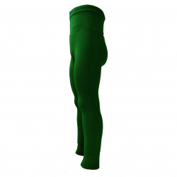 Green plain thin leggings for kids Bright moss