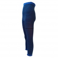 Striped thin leggings for kids Black blue