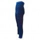 Striped thin leggings for kids Black blue