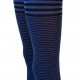 Striped thin leggings for kids Black blue