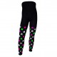 Black thin leggings for kids Stars