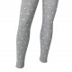 Grey thin leggings for kids White dots
