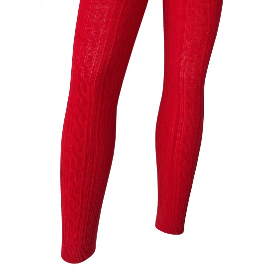 Red thin leggings for kids Chains