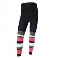 Multicolored thin leggings for kids Wide stripes