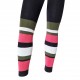Multicolored thin leggings for kids Wide stripes