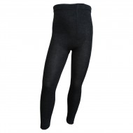 Very soft Extra fine Merino wool 85% Dark grey thin leggings for kids
