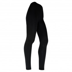 Black plain thin leggings for women