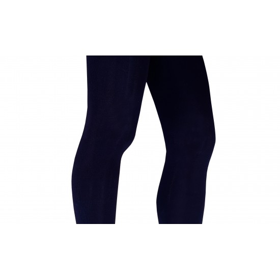 Dark blue plain thin leggings for women