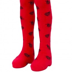 Red tights for kids Ladybirds