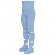 Sky blue tights for kids Clouds