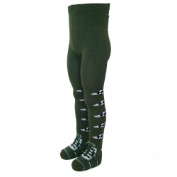 Dark green tights for kids Football player