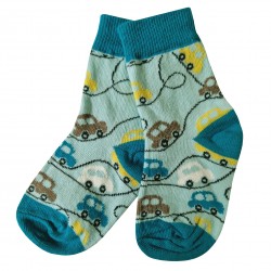 Turquoise socks Cars