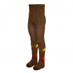 Brown tights for kids  Race car
