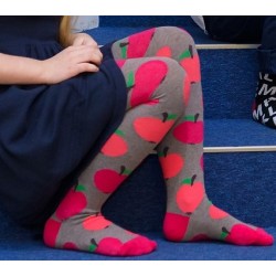 Brown tights for kids Apples