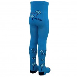 Non-slip Blue tights for kids Candy