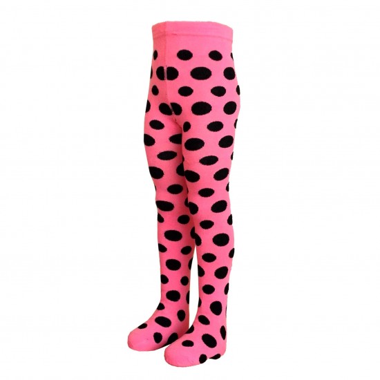 Non-slip Pink tights for kids Bubbles