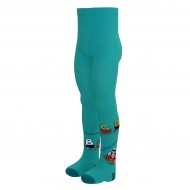 Turquoise tights for kids Train