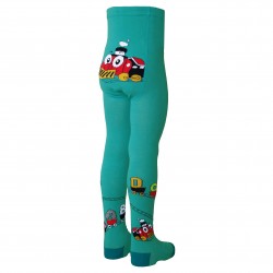 Turquoise tights for kids Train