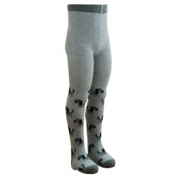 Light grey tights for kids Dogs