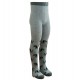 Non-slip Light grey tights for kids Dogs